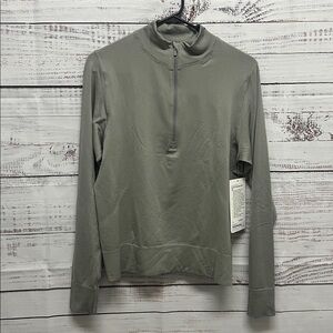 NWT Lululemon Athletica Gray Quarter-Zip Pullover